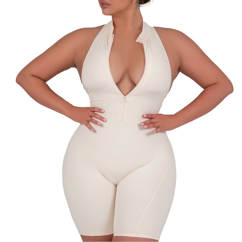 Davis Active Rip Romper in Cream - Picture 2 of 3